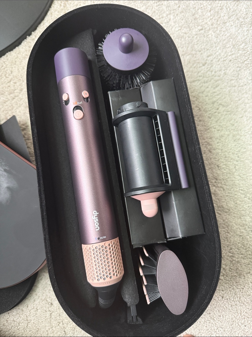 Dyson Black and Lavender Hair Styling Roller Attachment